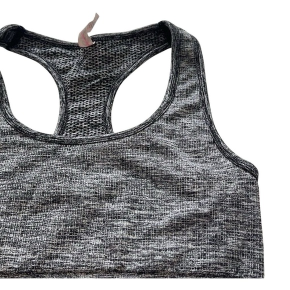 90 Degree Women's Gray Longline Compression Racerback Tank Top Size M Sleeveless - Picture 2 of 5